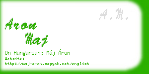 aron maj business card